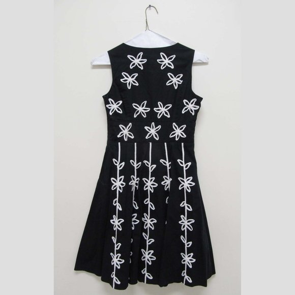 Charter Club Black Dress with white floral accents - Picture 3 of 6